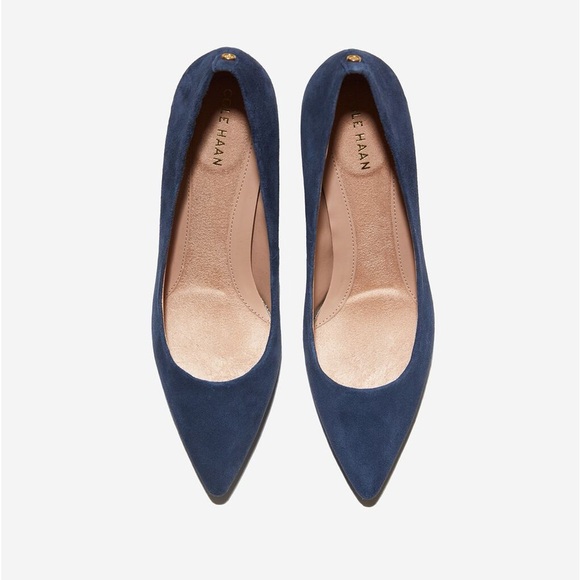 Cole Haan The Go-To Park Pump β Navy Blue Suede (Size US 8) - Picture 10 of 13
